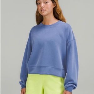 Lululemon Perfectly Oversized Cropped Crew Waterdrop